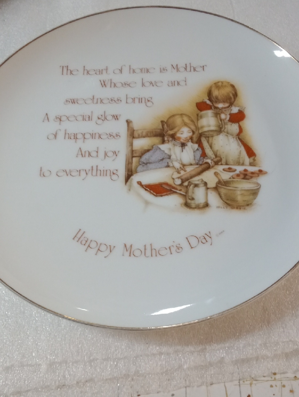 Vintage 1976 Happy Mother's Day Plate